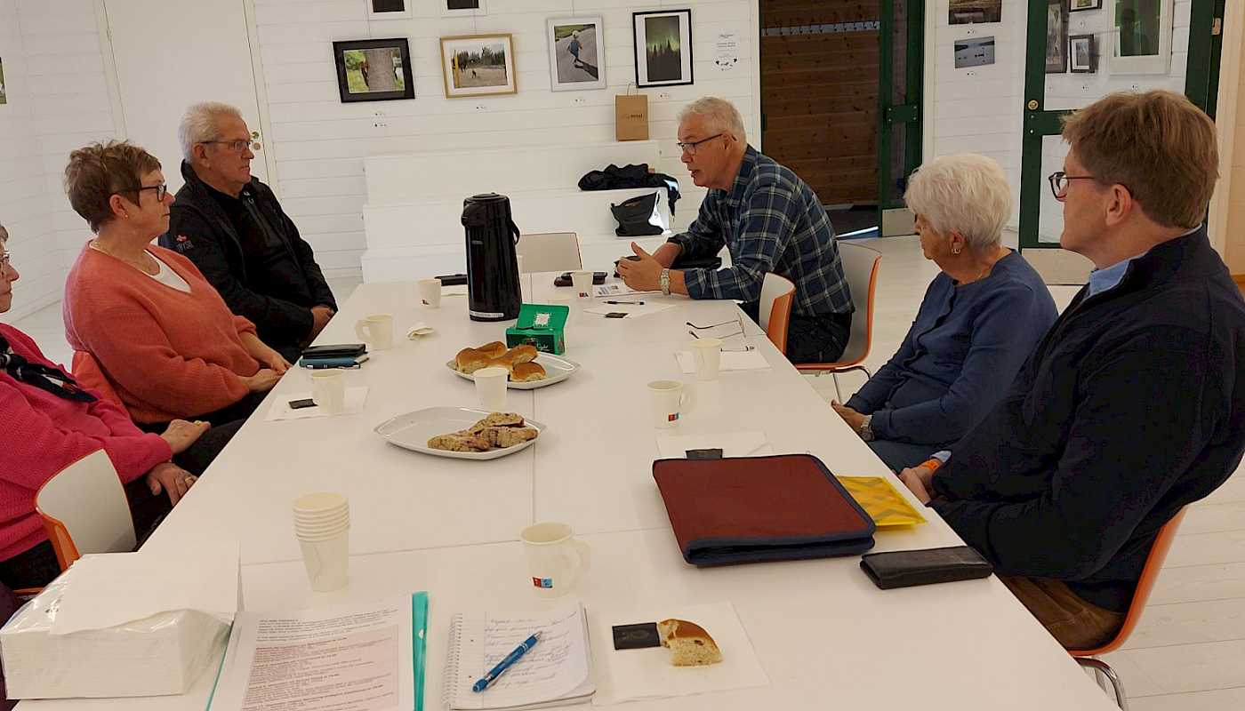 Postpensjonistene i Trysil møttes til hyggelig kaffetreff på Biblioteket i dag